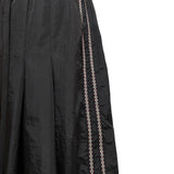 (3color) Hippie Pintuck Wide Nylon Banding Pants