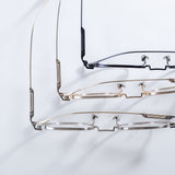 Knouun Round titanium glasses CODE. 102. B Sizzy Gold