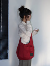 リバーシブルポケットバッグ (RED & NAVY)
