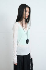 Hook Henry Neck Long Sleeve (Ivory)