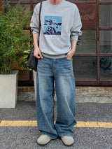 MR Dat long wide Denim