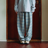 Nana Stripe Banding Pants (blue)