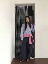 ミラチェックシャーリングシャツ (2color)