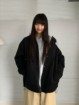 [unisex] Caranne Color Matching Hood Bomber Jacket