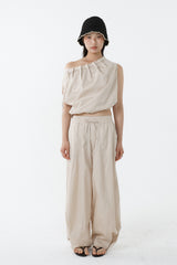 FLOW WIDE PANTS_BEIGE