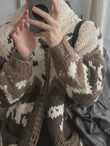 [Handmade] Nordic Toggle Knit Cardigan