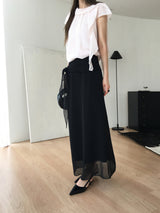 Masion tie maxi skirt