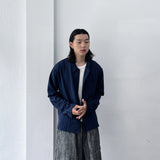 Crinkled Textured Long-Sleeve Shirt