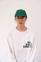 4pannel nylon duck bill cap/forest-green