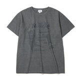 キャットフードピグメントTシャツ_チャコール