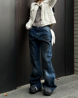 Tan blue denim PT
