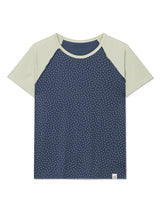 STAR CONTRAST RAGLAN T-SHIRT(NAVY)