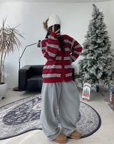 Cent Wool Haji Stripe Cardigan