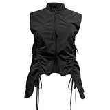 ラウンドポケットベスト BLACK