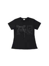  Bow sound T-shirts (black)