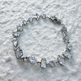 Silver Frost Crystal Bracelet