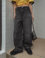 マッコイピンタックデニムワイドパンツ