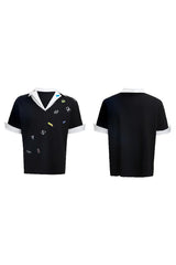 Sticker Print Layered Polo