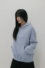  BPT Symbol Logo Appliqué Hoodie Sky Blue