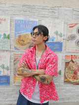 LAUL PAISELY SHORT SLEEVE SHIRT RED