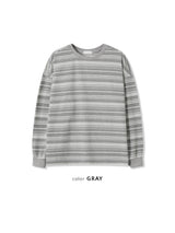 ピーク ストライプ ニット T シャツ (2 Colors)