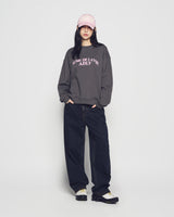 25FW WOMAN ARCH SHAPED LOGO NAPPING SWEATSHIRT