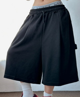 BIG OVER FIT CARPENTER BERMUDA 🩶🖤2COLOR🖤3SIZE🖤