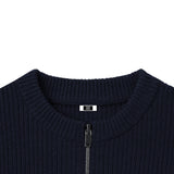 [With Brooch] RÉSERVE 2-WAY OVER FIT ZIP KNIT CARDIGAN (3color)