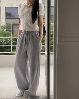 Robe Punching Blouse & Hair Strap Set