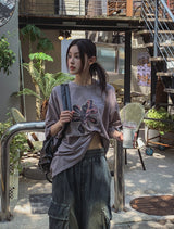 Flower Patch Pigment Short Sleeve T-shirt