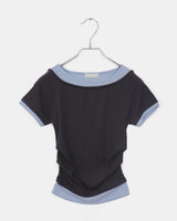 Ande Coloring Layered Short-Sleeved T-Shirt