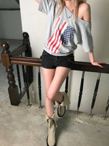 アメリカンフラぐオフショルダーT