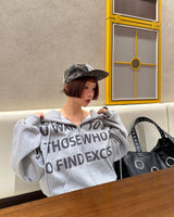 [UNISEX] ワンツーレタリングオーバーサイズフィットフーディドジップアップジャケット