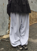Bean Pintuck Rivet Wide Training Pants