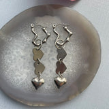2way ハートピアス