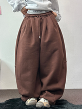 SWEAT BALLOON BACK POINT LONG PANTS🤎🖤🩶3COLOR