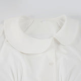 Della Round Collar Blouse