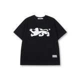 ヴィンテージエイシャントグラフィックTシャツ (ブラック)