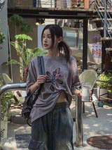 Flower Patch Pigment Short Sleeve T-shirt