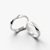 SVR-605 Kang Daniel Worn Silver 92.5 Twist Silver Ring Couple Ring Friendship Ring