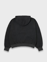 BASIC HOODIE PIGMENT DYED - CHARCOAL