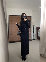 Annie Slim Button Long Sleeve Cardigan