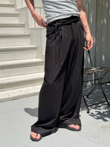 Cool denim wide slacks(2color)