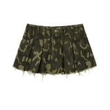 camo mini skirt (khaki)