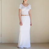 ROSE LONG SKIRT / WHITE