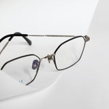 Knouun Square titanium glasses CODE. 101. B Sizzy Silver