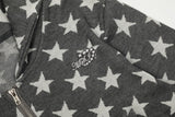 Dot&Star Patten Hooded Zip-up