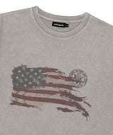 ウォッシュドフラッグTシャツ