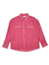 No.1242 W check thin SHIRT (4color)