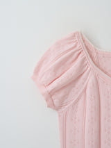 SKASHI RIBBON POINTED HALF KNIT PINK